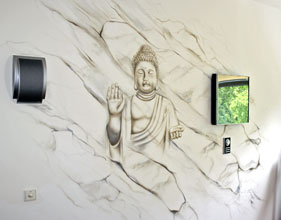 Wandbild, Motiv: Buddha